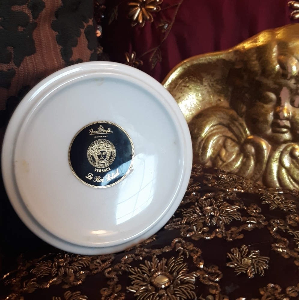 SOLD.🇩🇪🇮🇹VERSACE ROSENTHAL JEWELRY DISH - Picture 4 of 6